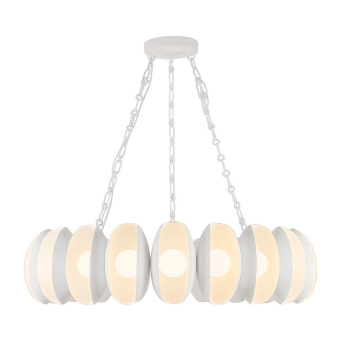Alora - CH305737AW - LED Chandelier - Cortez - Antique White