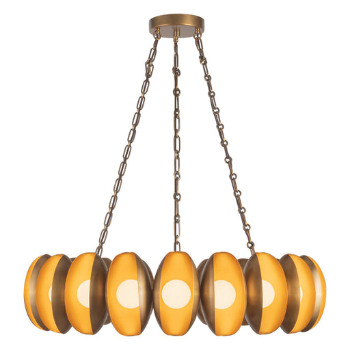 Cortez LED Chandelier Vintage Brass