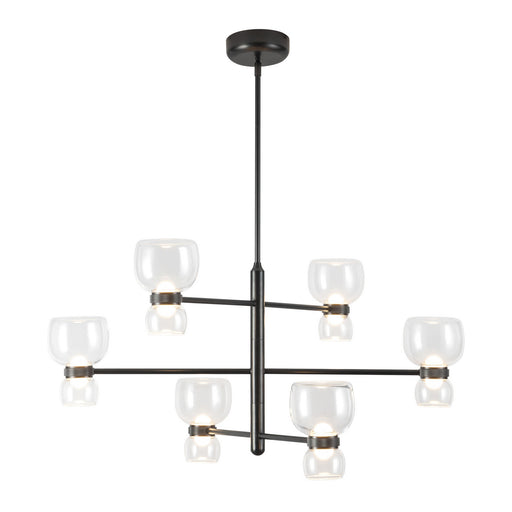 Alora - CH310336UBCL - LED Chandelier - Sutton - Urban Bronze/Clear Glass