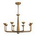 Alora - CH313830VB - LED Chandelier - Spade - Vintage Brass