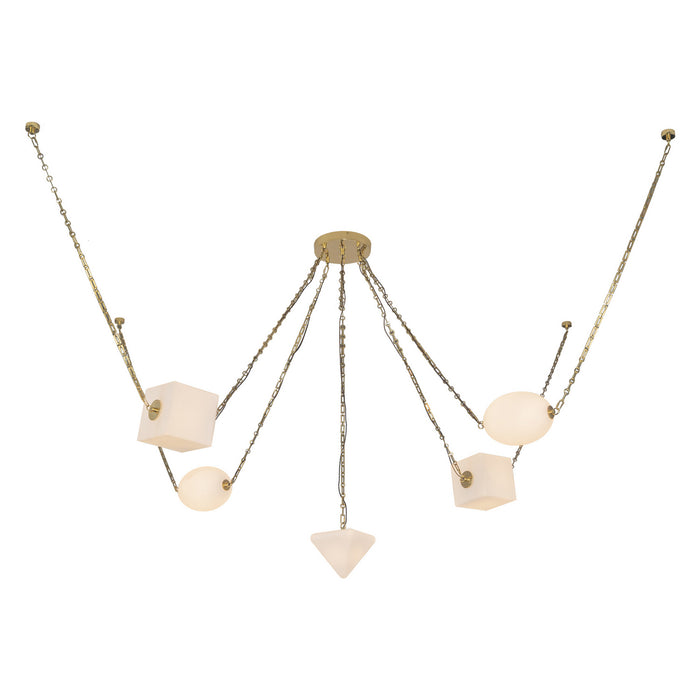 Alora - CH360105PTBOP - LED Chandelier - Mineral - Patina Brass/Opal Glass