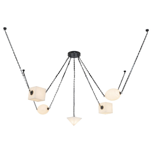 Mineral LED Chandelier Urban Bronze/Alabaster