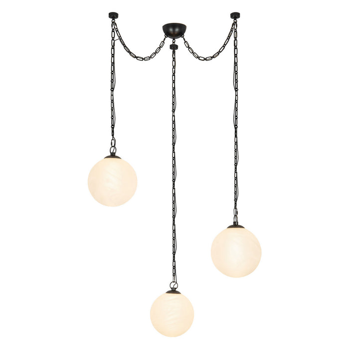 Alora - CH363103UBCDG - LED Chandelier - Petra - Urban Bronze/Cloud Glass