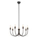 Alora - CH419726MB - Seven Light Chandelier - Ember - Matte Black