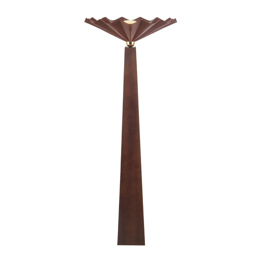 Furrow One Light Floor Lamp Burgundy