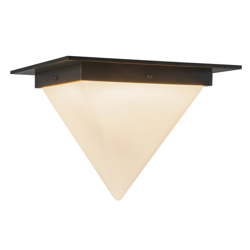 Mineral One Light Flush Mount Urban Bronze/Matte Opal Glass