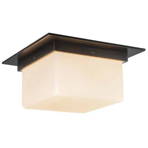 Mineral Two Light Flush Mount Urban Bronze/Matte Opal Glass