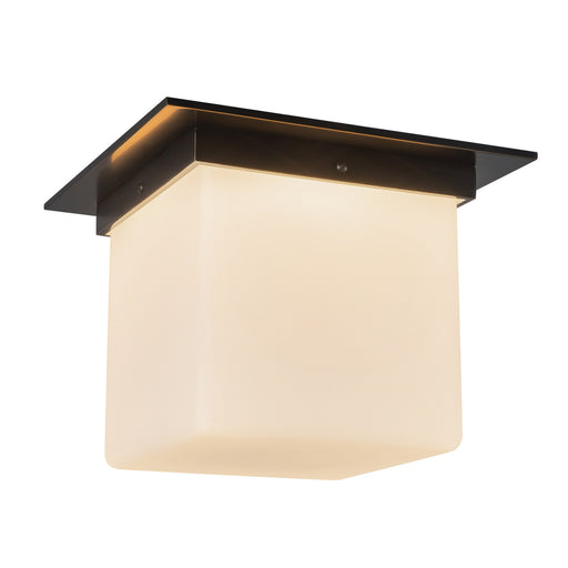 Mineral One Light Flush Mount Urban Bronze/Matte Opal Glass