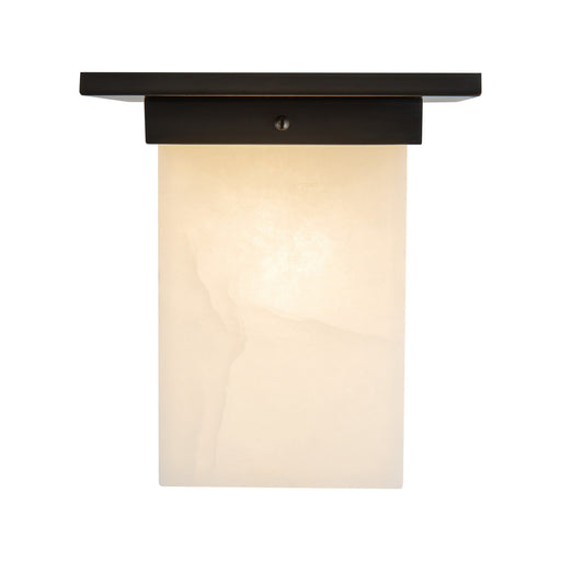 Mineral One Light Flush Mount Urban Bronze/Alabaster