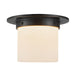 Alora - FM360085UBAR - One Light Flush Mount - Mineral - Urban Bronze/Alabaster