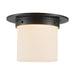 Alora - FM360085UBOP - One Light Flush Mount - Mineral - Urban Bronze/Matte Opal Glass