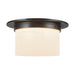 Alora - FM360115UBAR - Two Light Flush Mount - Mineral - Urban Bronze/Alabaster