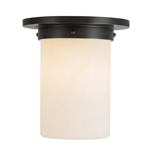 Mineral One Light Flush Mount Urban Bronze/Matte Opal Glass