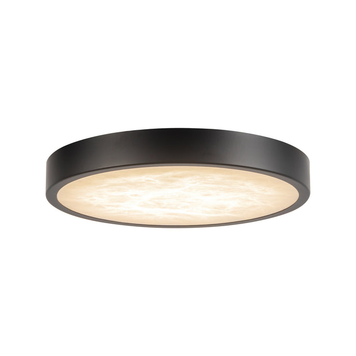 Alora - FM653007MBAR - LED Flush Mount - Evelyn - Matte Black/Alabaster
