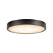 Alora - FM653007MBAR - LED Flush Mount - Evelyn - Matte Black/Alabaster