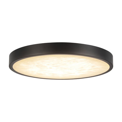 Alora - FM653009MBAR - LED Flush Mount - Evelyn - Matte Black/Alabaster