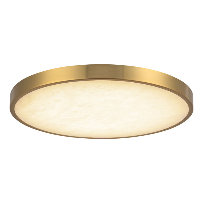 Alora - FM653012BGAR - LED Flush Mount - Evelyn - Brushed Gold/Alabaster