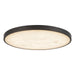 Alora - FM653015MBAR - LED Flush Mount - Evelyn - Matte Black/Alabaster