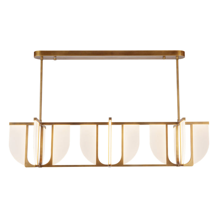 Alora - LP336359VB - LED Linear Pendant - Anders - Vintage Brass