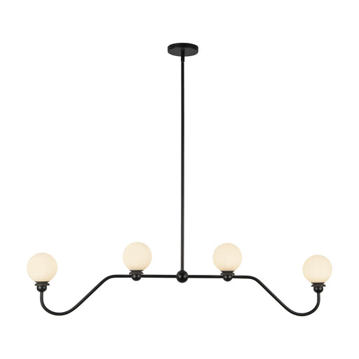 Beckett Four Light Linear Pendant Matte Black