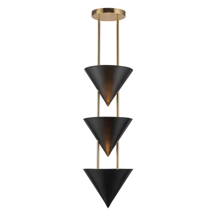 Alora - PD341328UB - Three Light Pendant - Versus - Urban Bronze