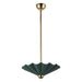 Alora - PD354016PGN - LED Pendant - Furrow - Pine Green