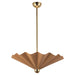 Alora - PD354125PEC - LED Pendant - Furrow - Peach