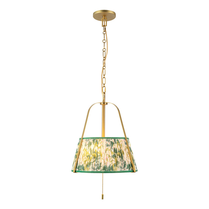 Alora - PD675213BGGL - Two Light Pendant - Scout - Brushed Gold/Green Linen
