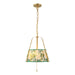 Alora - PD675213BGGL - Two Light Pendant - Scout - Brushed Gold/Green Linen