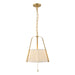 Alora - PD675213BGWL - Two Light Pendant - Scout - Brushed Gold/White Linen