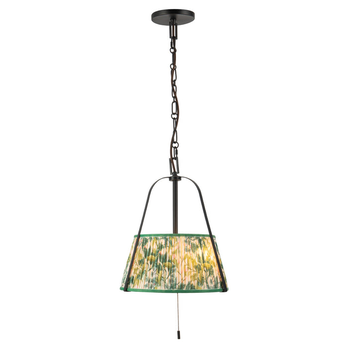 Alora - PD675213MBGL - Two Light Pendant - Scout - Matte Black/Green Linen