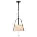 Alora - PD675213MBWL - Two Light Pendant - Scout - Matte Black/White Linen