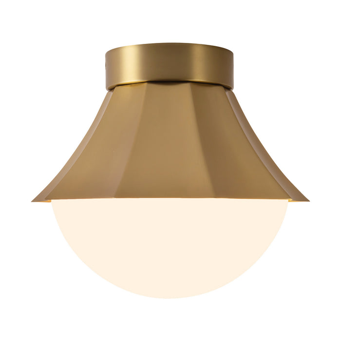 Alora - SF595211BGOP - One Light Semi-Flush Mount - Shelton - Brushed Gold
