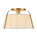 Alora - SF675213BGWL - One Light Semi-Flush Mount - Scout - Brushed Gold/White Linen