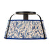 Alora - SF675213MBBL - One Light Semi-Flush Mount - Scout - Matte Black/Blue Linen