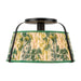 Alora - SF675213MBGL - One Light Semi-Flush Mount - Scout - Matte Black/Green Linen