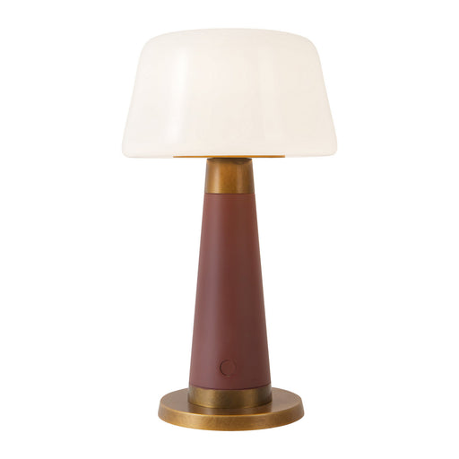 Clemence LED Table Lamp Burgundy