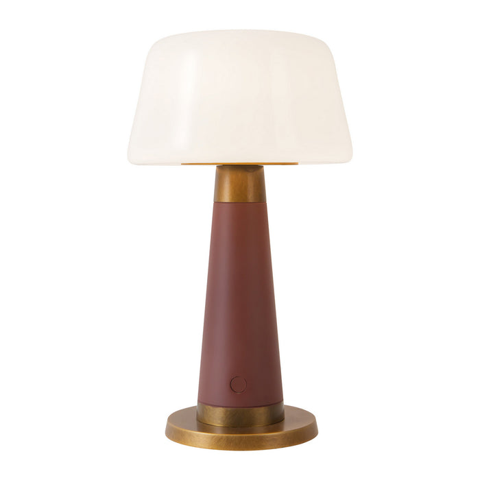 Alora - TL314106BGD - LED Table Lamp - Clemence - Burgundy
