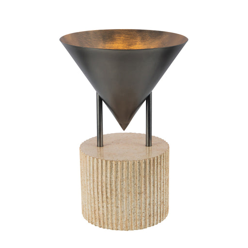 Versus One Light Table Lamp Aged Steel