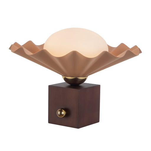 Furrow One Light Table Lamp Peach