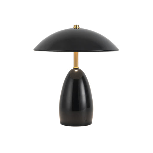 Poppy LED Table Lamp Glossy Black