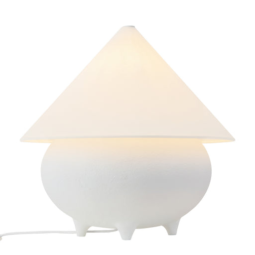 Rowan One Light Table Lamp Antique White/White Linen