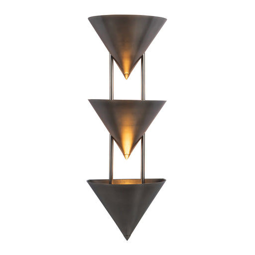 Alora - WS341328STA - Three Light Wall Sconce - Versus - Aged Steel