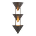 Alora - WS341328STA - Three Light Wall Sconce - Versus - Aged Steel