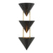 Alora - WS341328UB - Three Light Wall Sconce - Versus - Urban Bronze