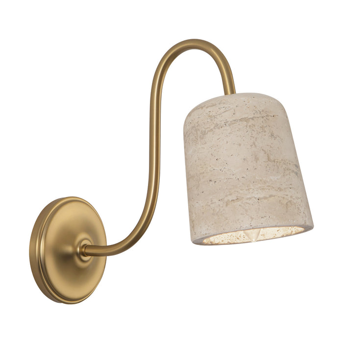 Alora - WV592105BGTRV - One Light Bathroom Vanity - Bromley - Brushed Gold/Travertine