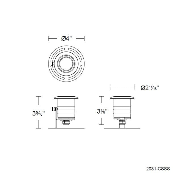 W.A.C. Lighting - 2031-CSSS - LED Landscape Underwater Light - 2031 - Stainless Steel
