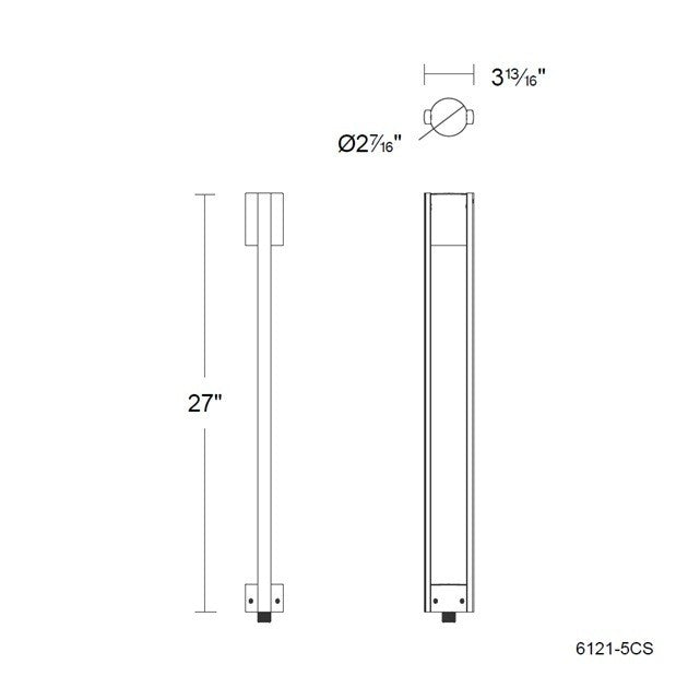 W.A.C. Lighting - 6121-5CSBZ - LED Path Light - Brough - Bronze on Aluminum