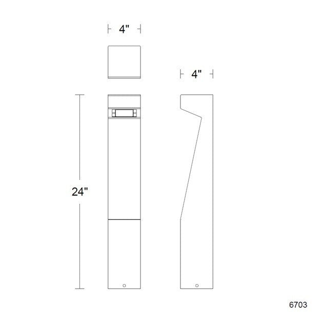 W.A.C. Lighting - 6703-30BZ - LED Bollard - Even - Bronze on Aluminum