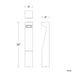 W.A.C. Lighting - 6703-30GT - LED Bollard - Even - Granite on Aluminum